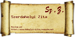 Szerdahelyi Zita névjegykártya